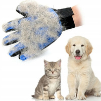 RĘKAWICA SZCZOTKA DO CZESANIA SIERŚCI GŁASKANIA WYCZESYWANIA DLA PSA KOTA