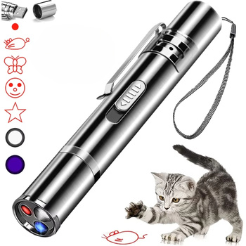 LASER ZABAWKA DLA KOTA MOCNY WSKAŹNIK LASEROWY NA USB 3W1