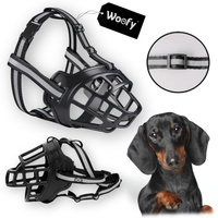 KAGANIEC FIZJOLOGICZNY DLA PSA GUMOWY REGULOWANY WYGODNY ODBLASK XS - XXL