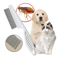 GRZEBIEŃ DO WYCZESYWANIA PCHEŁ KLESZCZY WSZY GĘSTY DO SIERŚCI DLA PSA KOTA