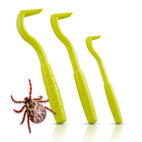 KLESZCZO USUWACZE HACZYKI ŁAPKI DO USUWANIA KLESZCZY KLESZCZE PSA KOTA 3szt
