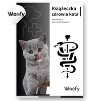 KSIĄŻECZKA KSIĄŻKA ZDROWIA DLA KOTA KOTÓW WOOFY WETERYNARYJNA
